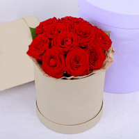 Box of 11 red roses