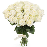 Букет из 31 белых роз