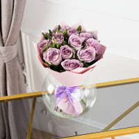 Букет из 11 фиолетовых роз