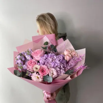 Bouquet with peony rose