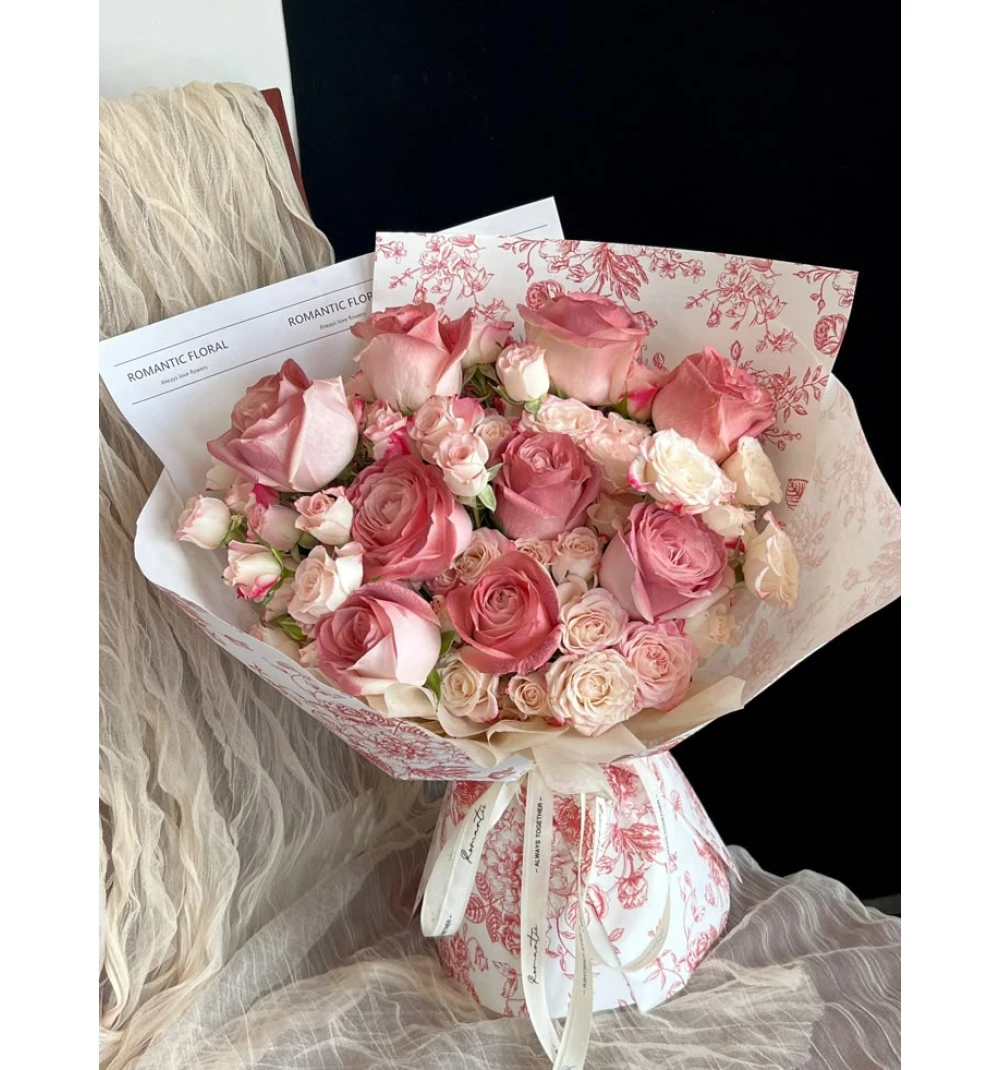 кустовые розы букет 