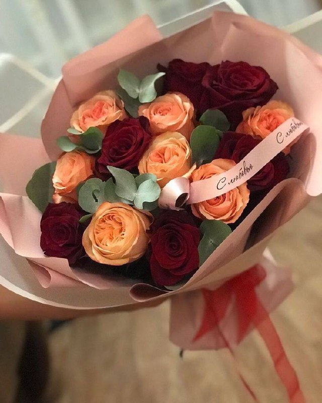 bouquet of 15 roses with delivery в Алматы